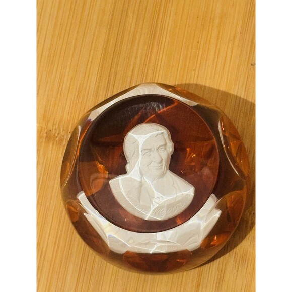 Baccarat Other - Cristal d'Albret limited Edition Golda Meir Prime Minister of Israel Paperweight